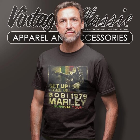 NEW-Bob Marley, Survival Tour, Zion Rootswear, Tee, T-Shirt, Short Sleeve - Picture 1 of 1